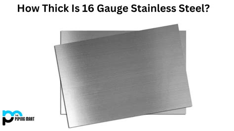 16 gauge stainless steel thickness